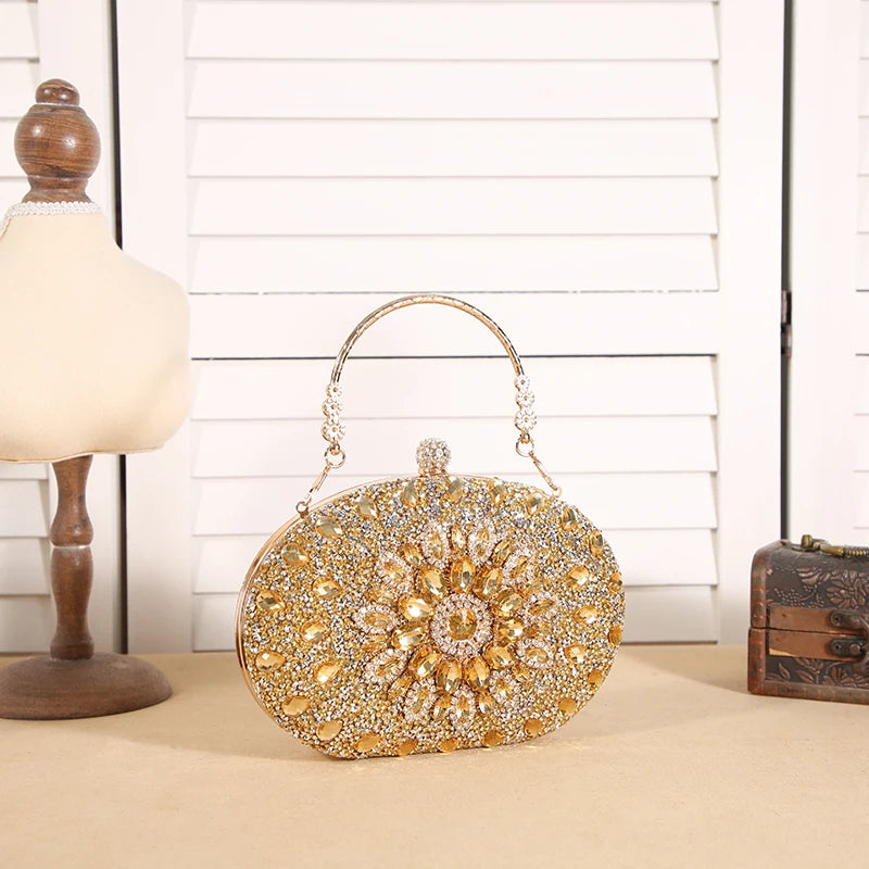 Sunflower Diamond Dinner Bag