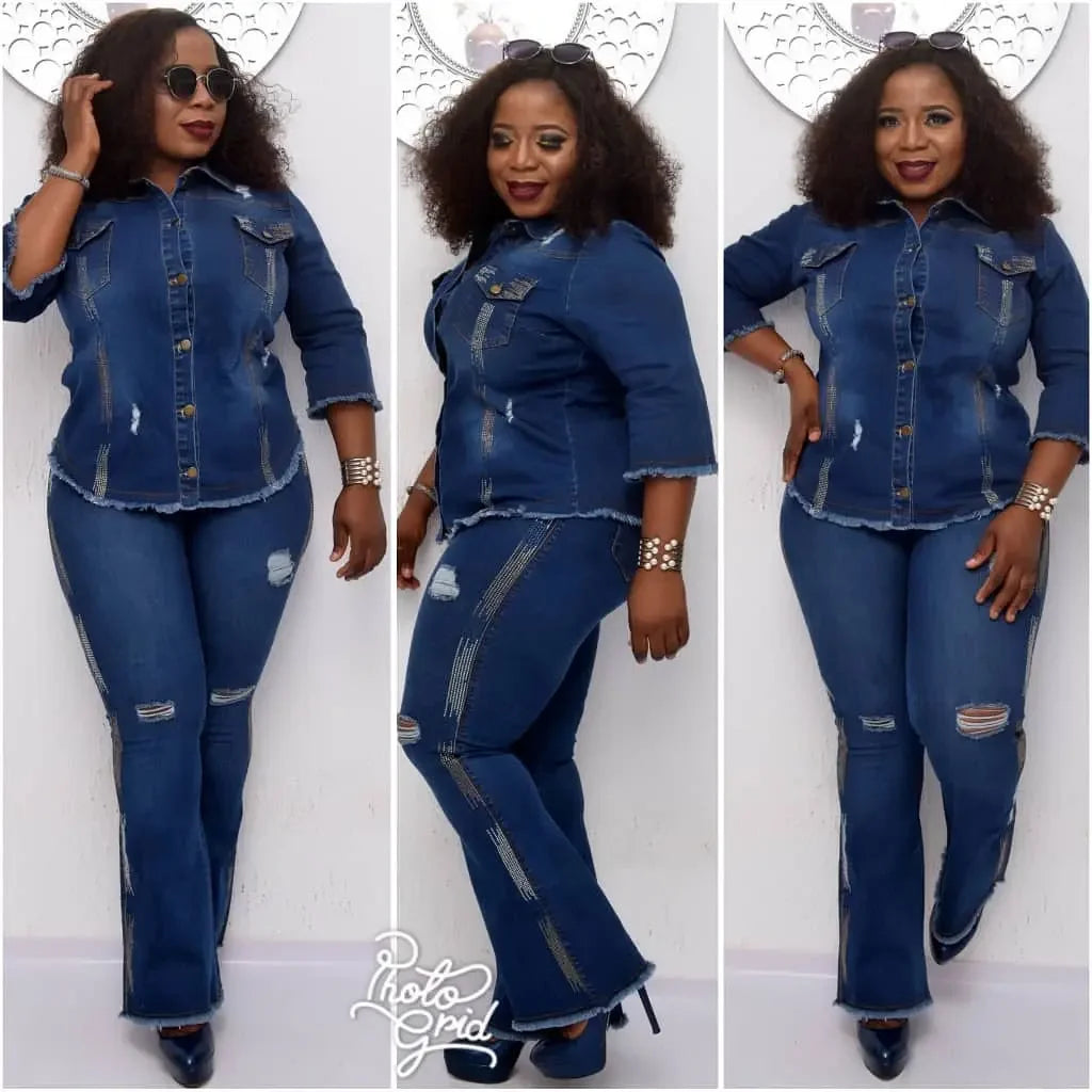 Female Jean Jacket Set