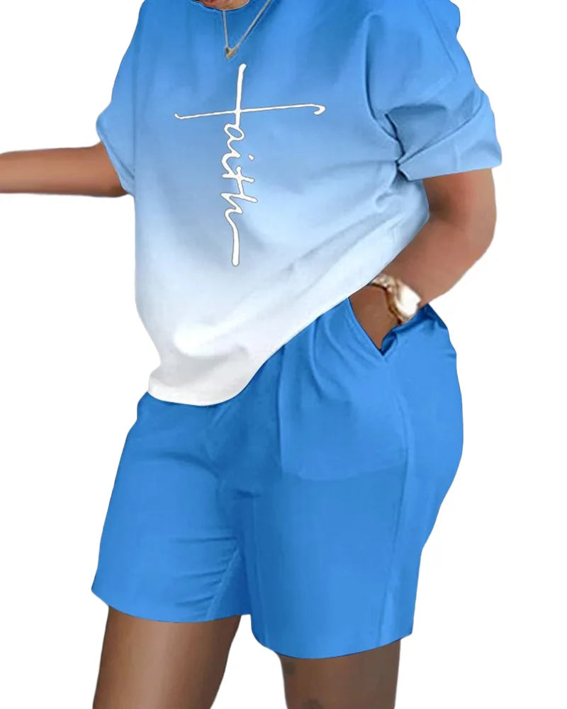 Women’s Printed Shorts Suit