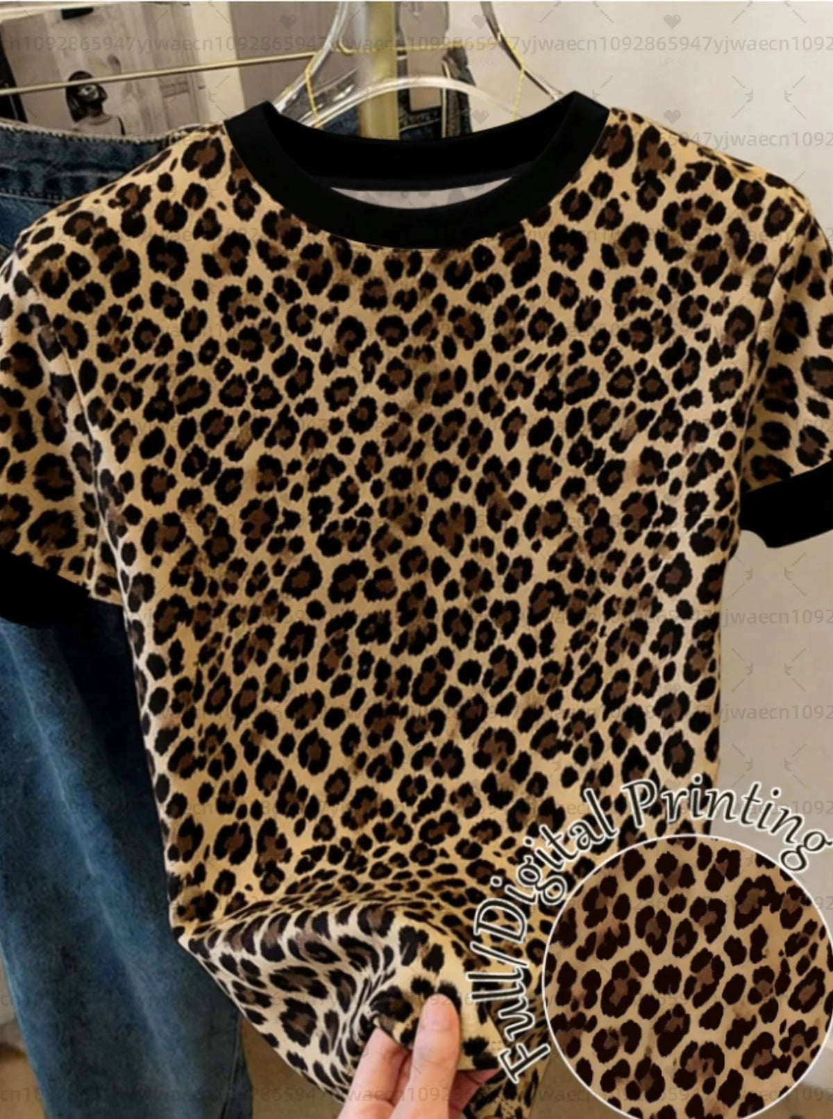 Leopard Print Hooded Sweatshirt