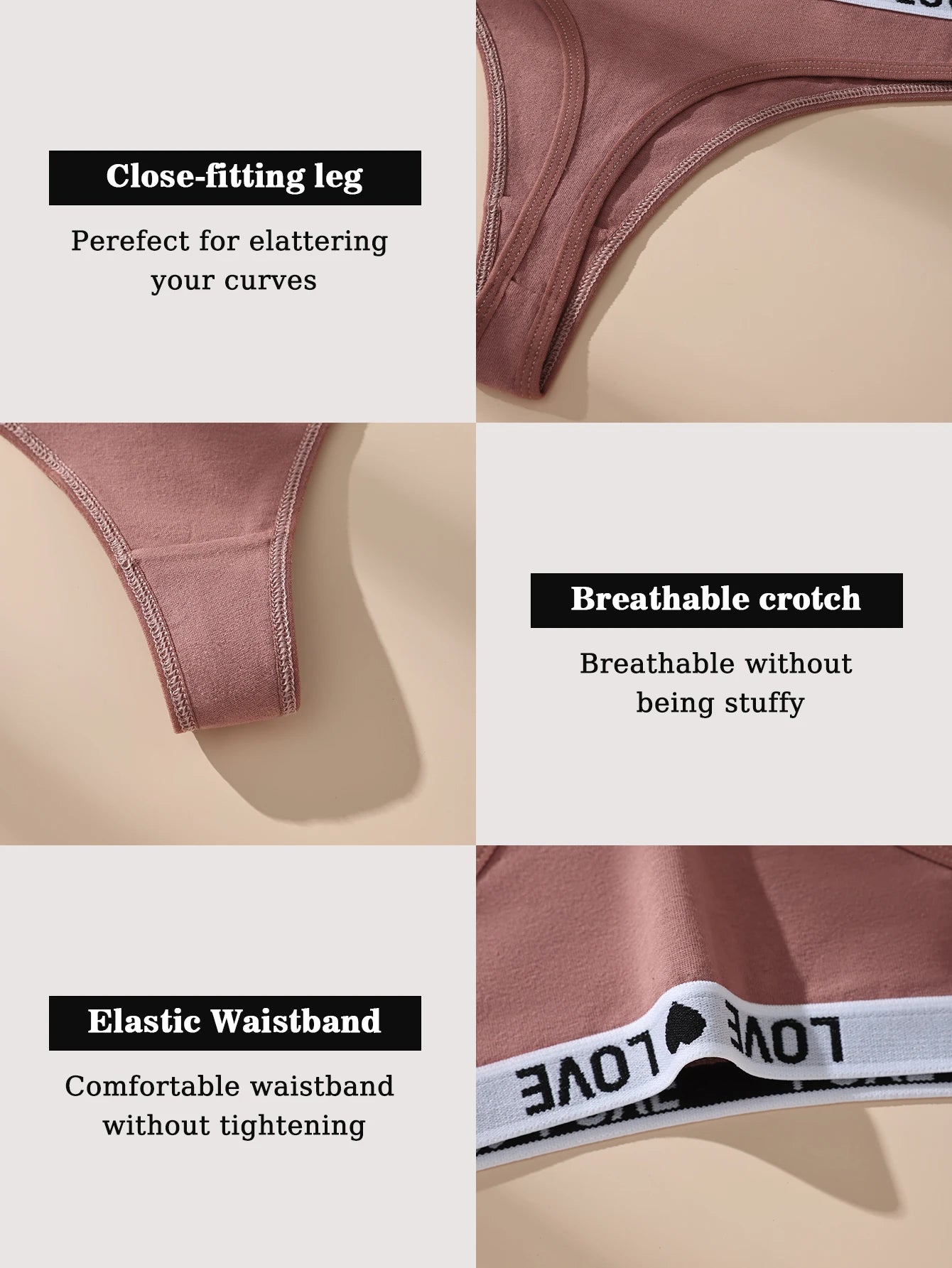 Antibacterial Comfortable Breathable Cotton Briefs