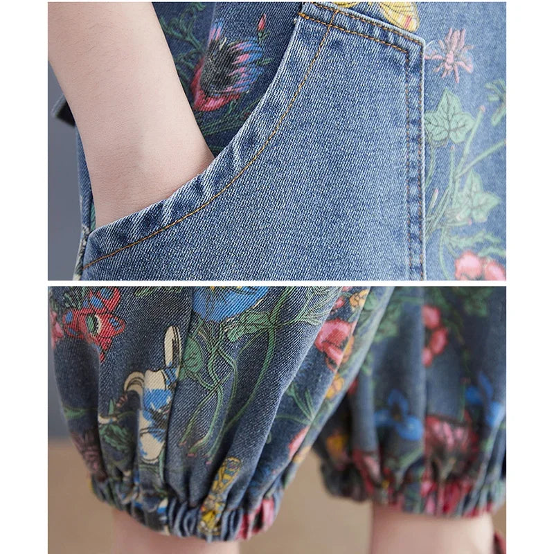 Floral Cargo Jumpsuit