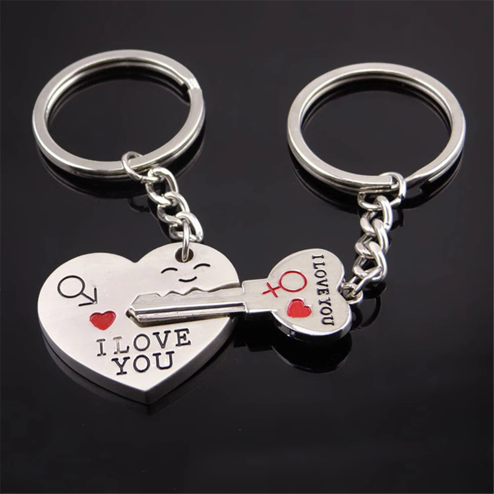 I Love You Keychains Set
