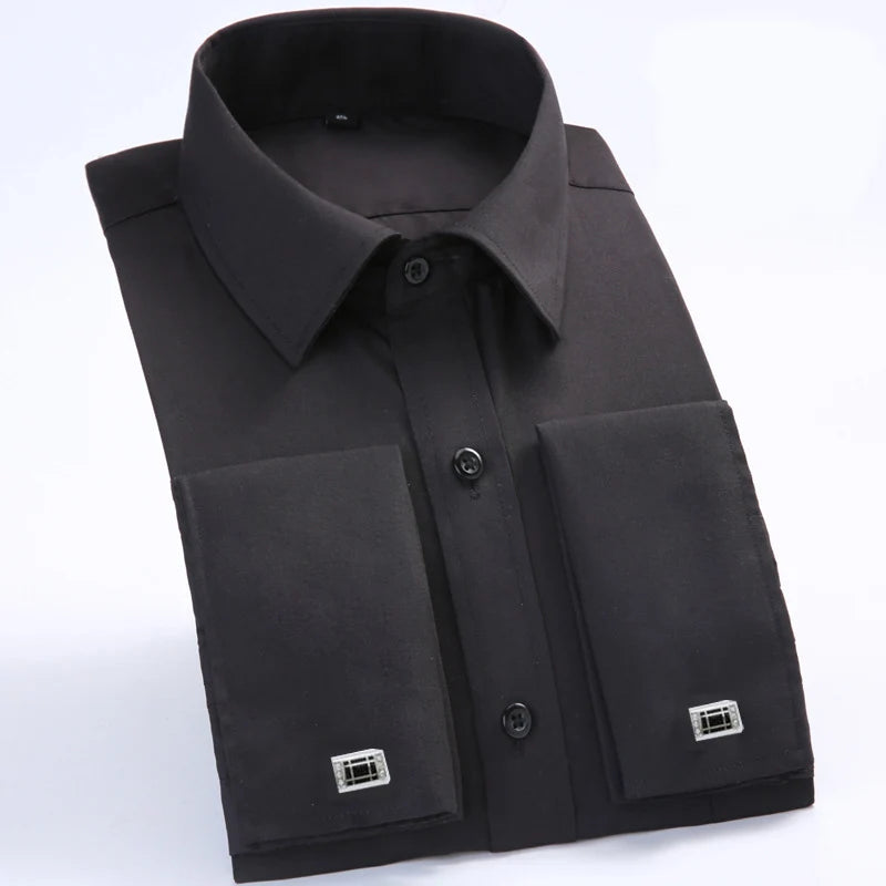 Formal Stand Collar Dress Shirt