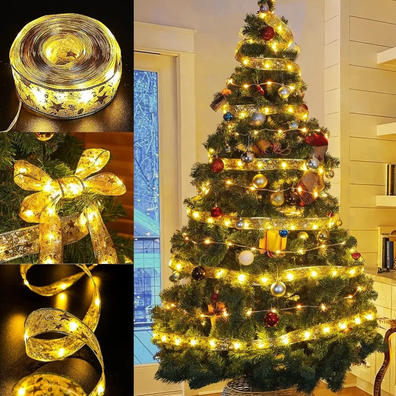 LED Christmas Ribbon Lights