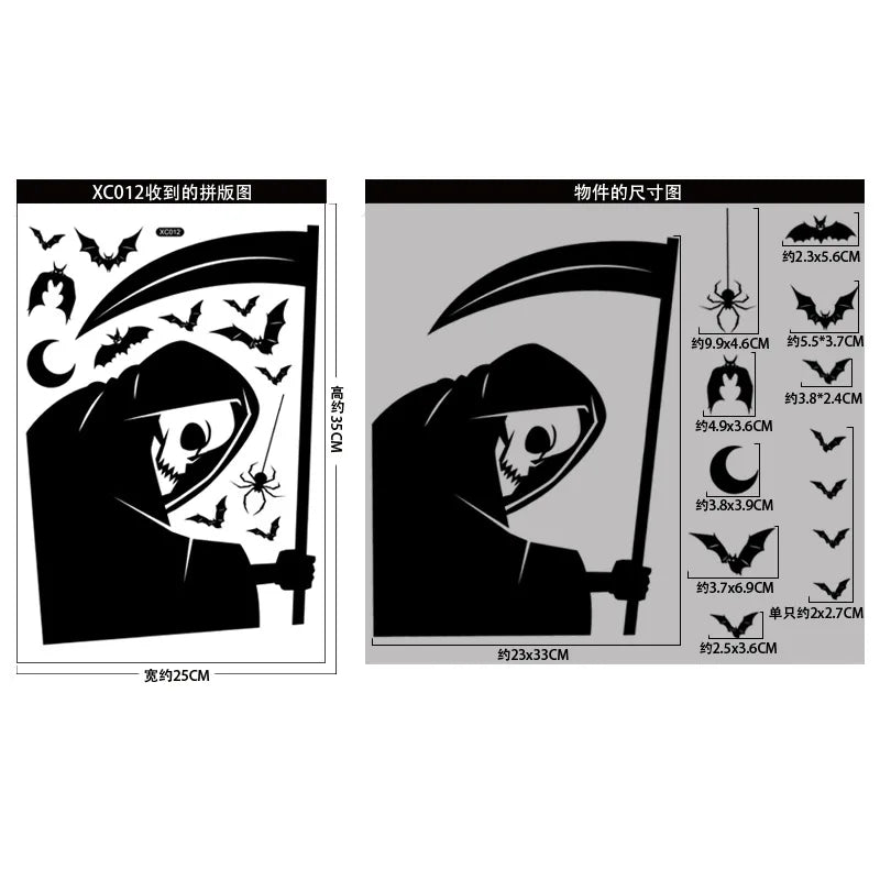 Halloween Skeleton Hand Stickers