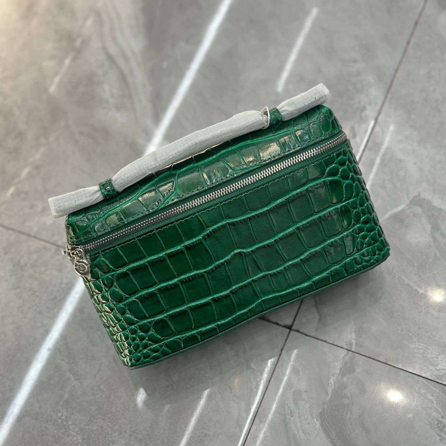 Crocodile Embossed Mini Clutch