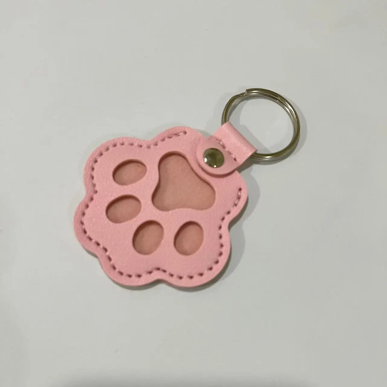 Dog Hair Collector Keychain Leather