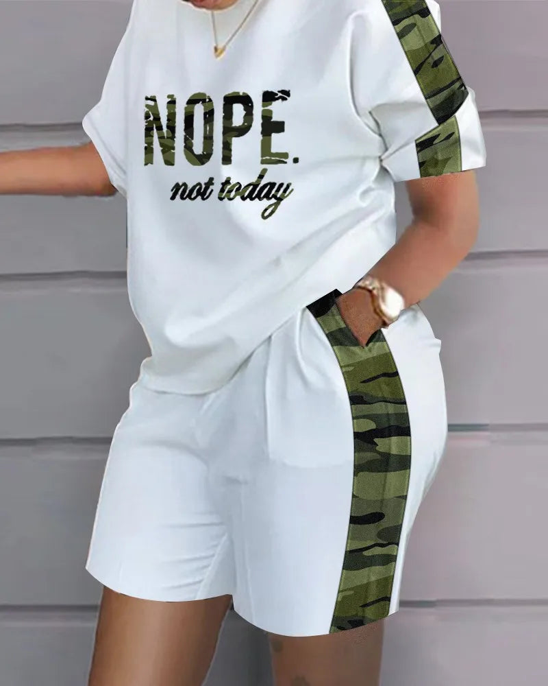 Women’s Printed Shorts Suit