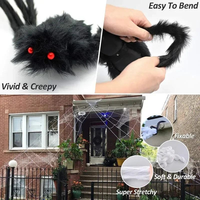 Giant Black Plush Spider