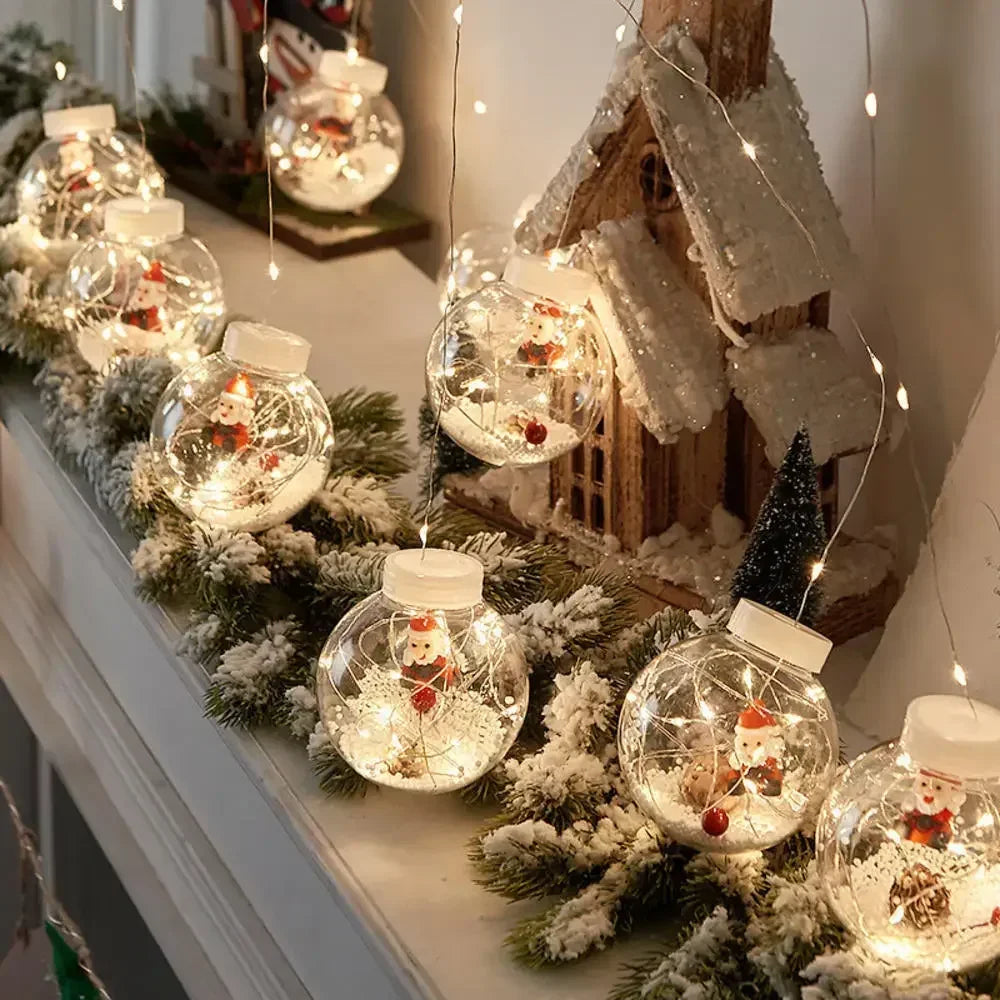 LED Santa Curtain Lights