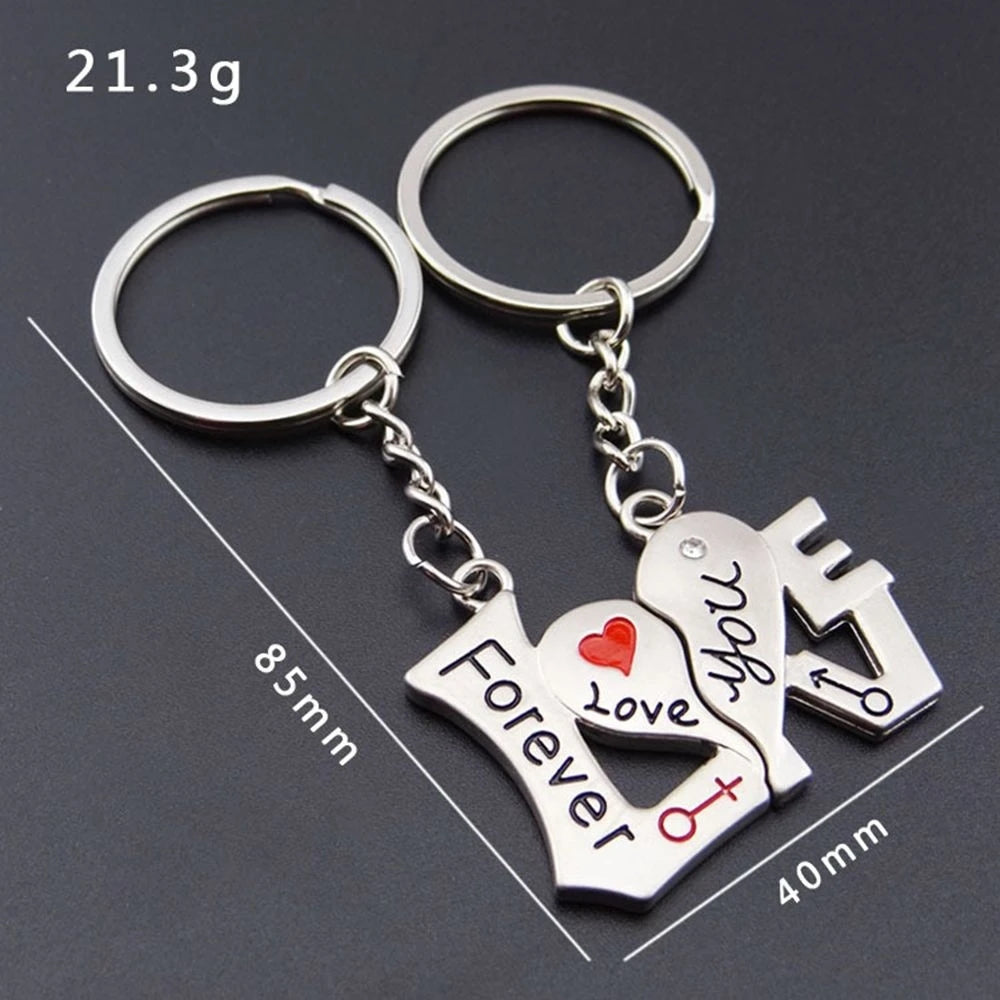 I Love You Keychains Set