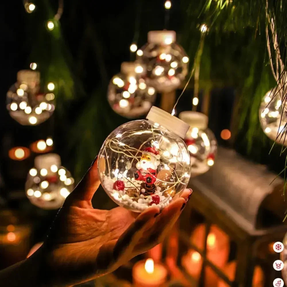 LED Santa Curtain Lights