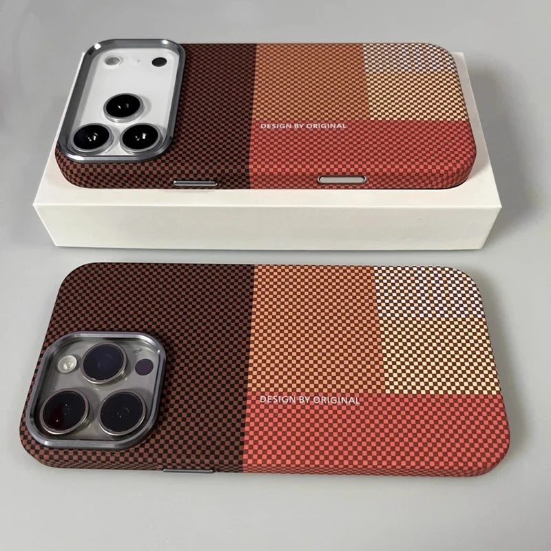 Pixel Grid Magnetic Case for iPhone 17 Pro Max | 17 Pro | 16 Pro Max | 16 Pro | 15 Pro Max | 15 Pro | 14 Pro Max | 14 Pro