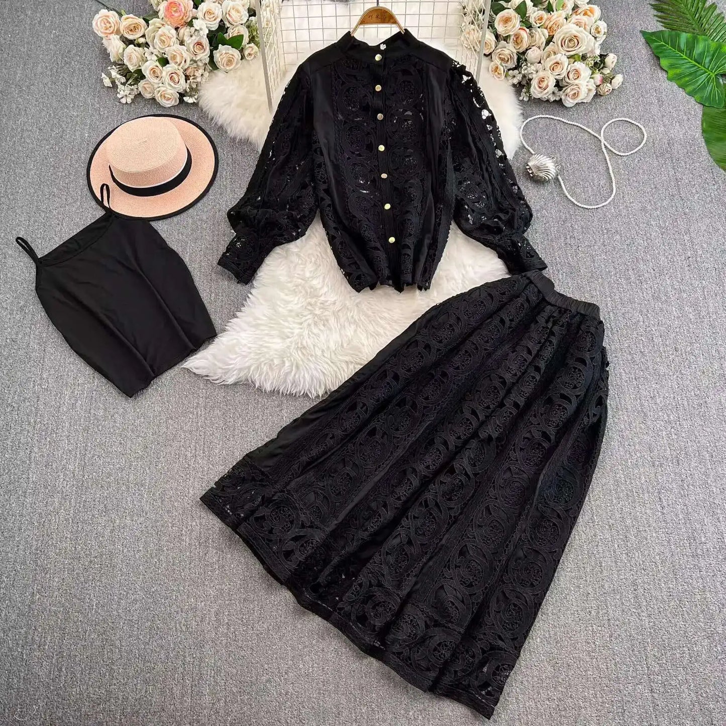 Autumn Crochet Lace Set