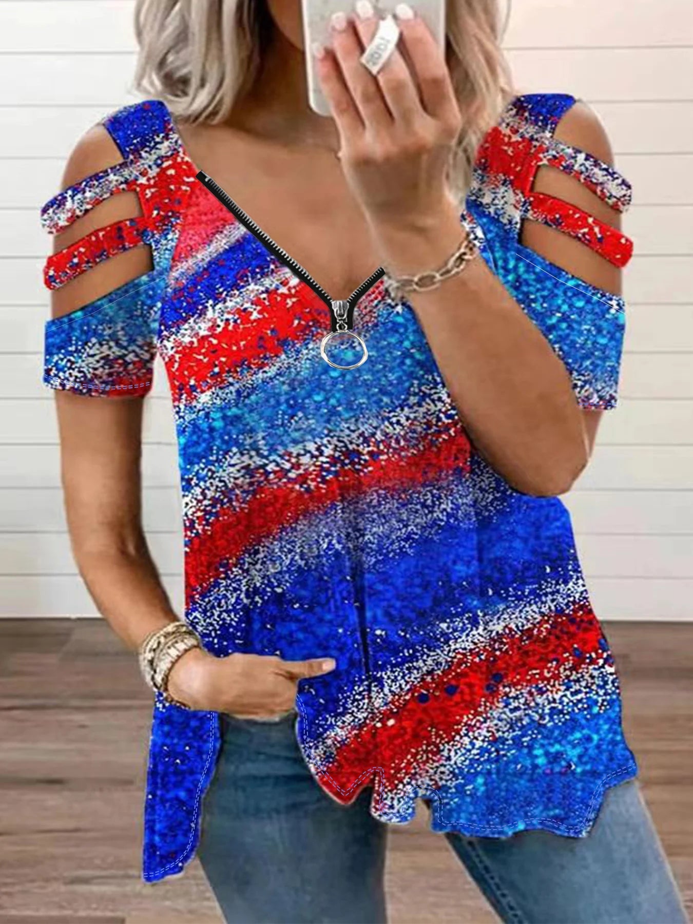 Plus Size V-Neck Tee