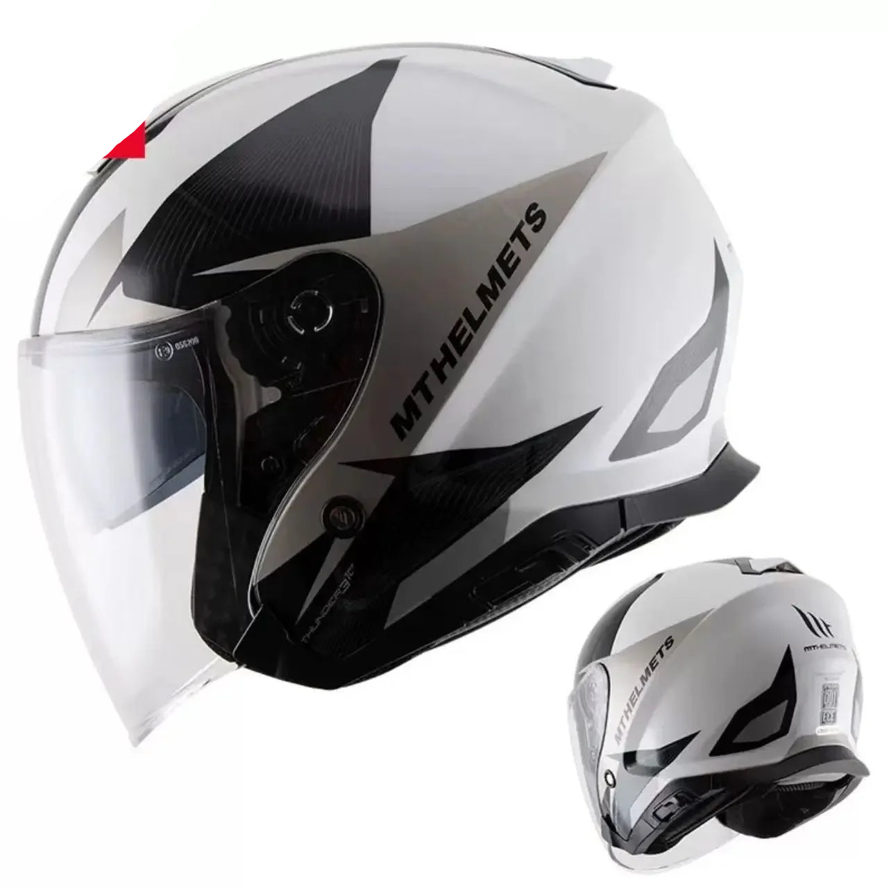 MT Thunder Double-Lens Jet Helmet