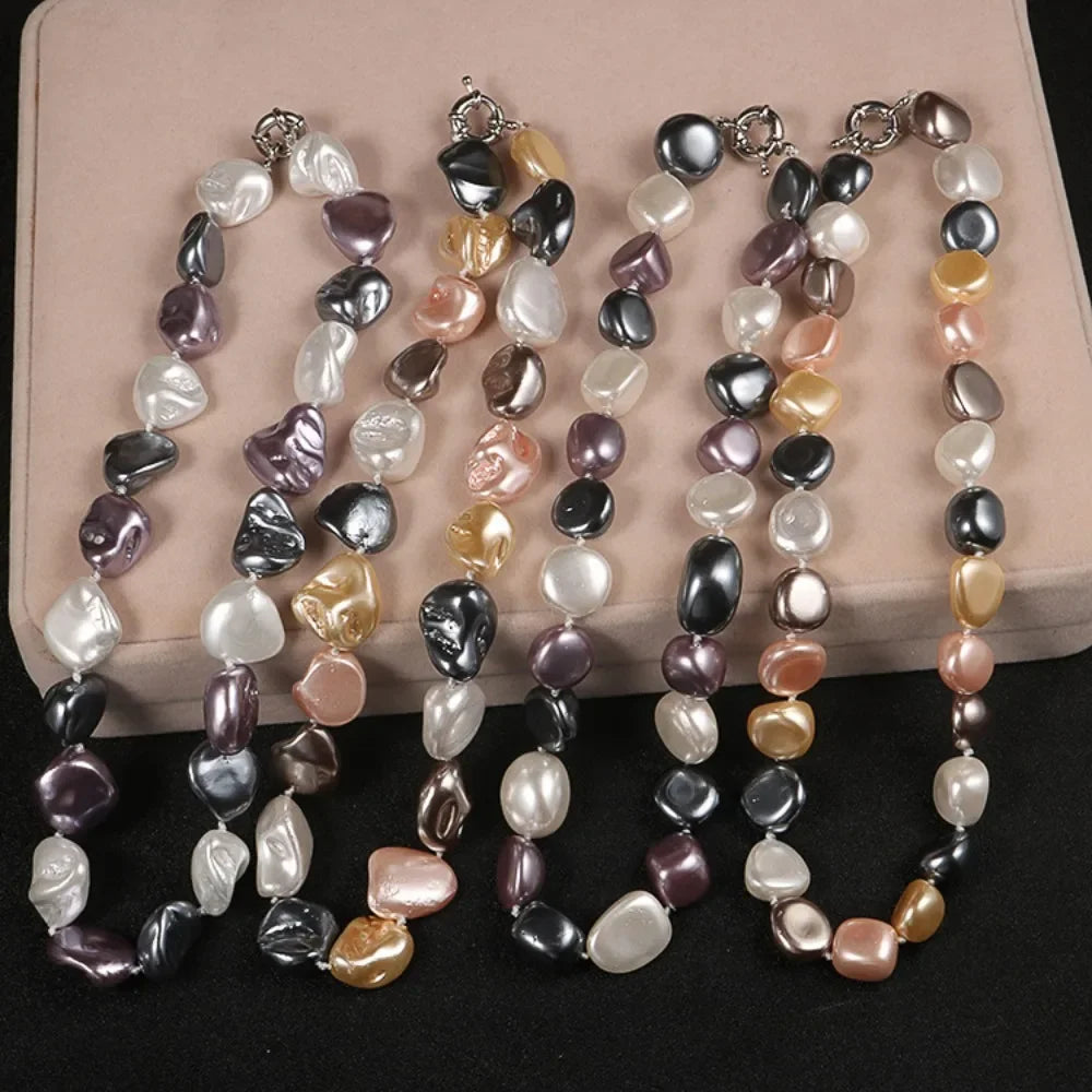 Baroque Pearl Clavicle Necklace