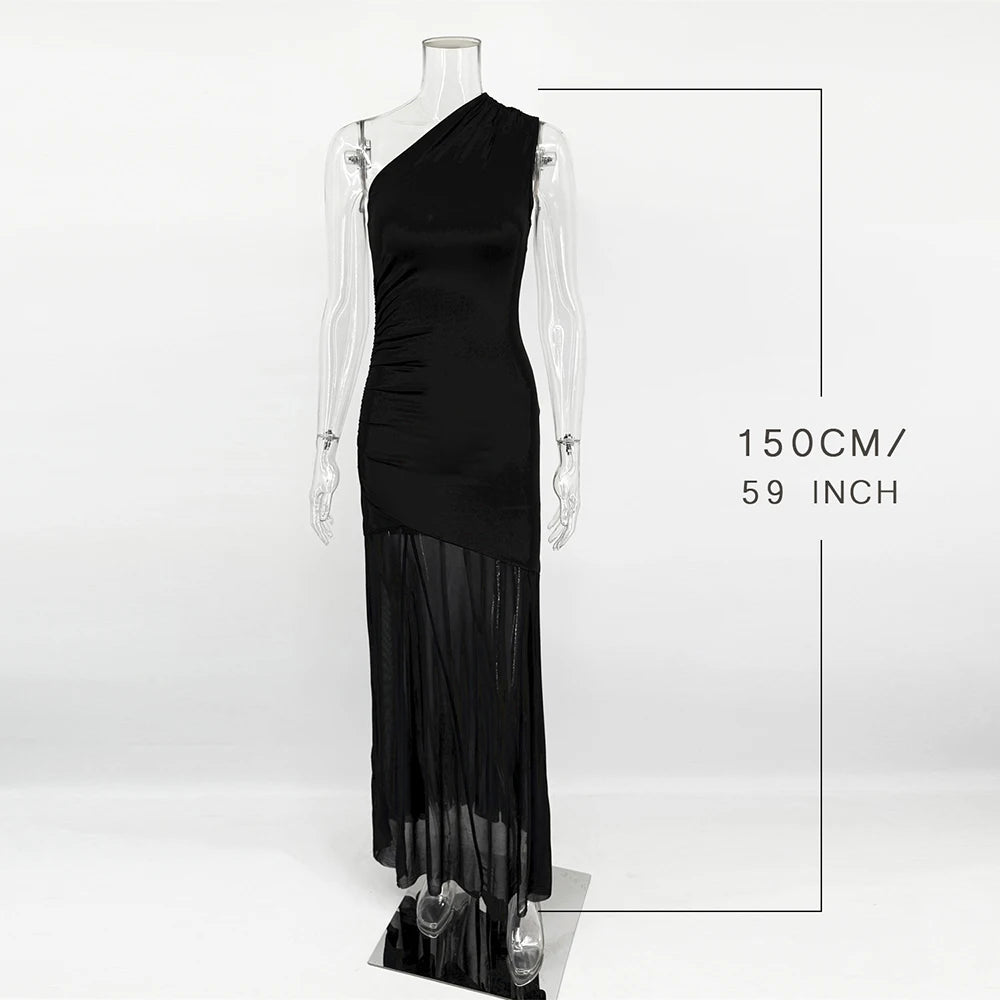 Sheer Floor-Length Dress