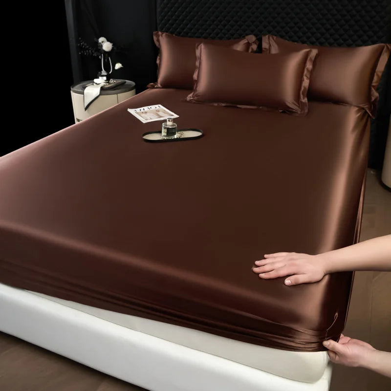 3-Piece Luxury Mulberry Silk Bed Sheet Set