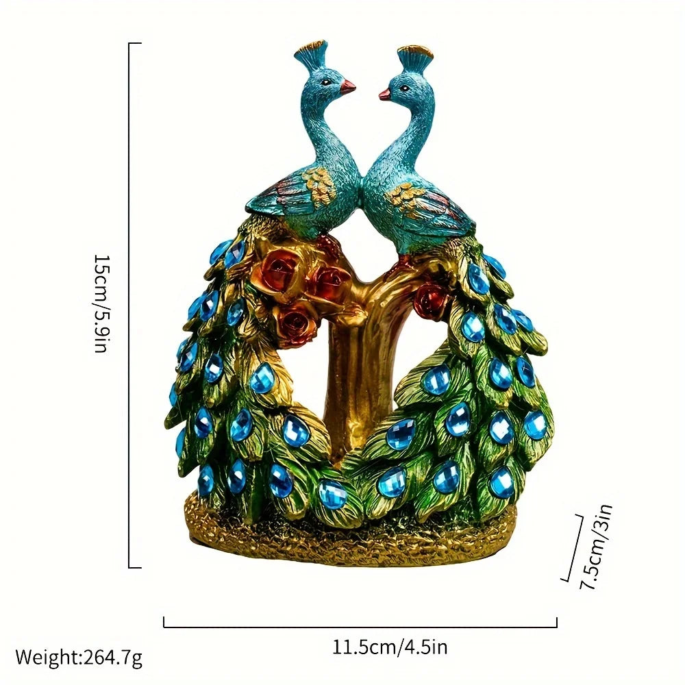 Peacock Resin Ornament