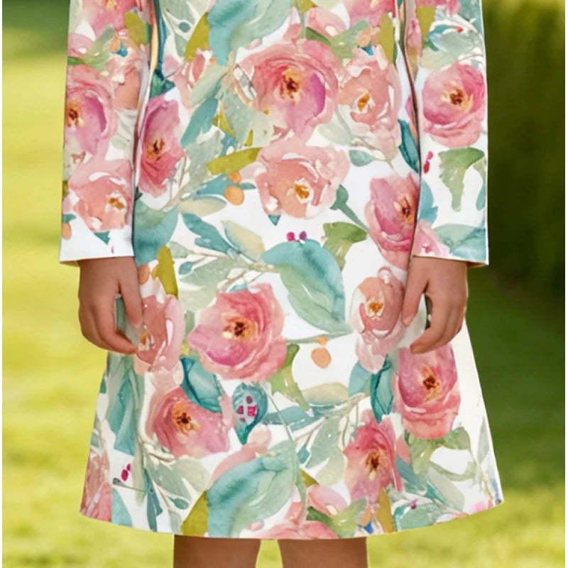 Rose Long Sleeve Dress