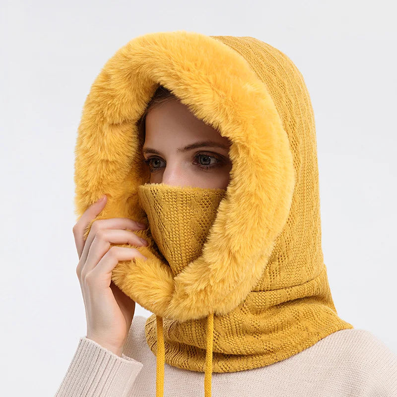 Knitted Windproof Ski Cap