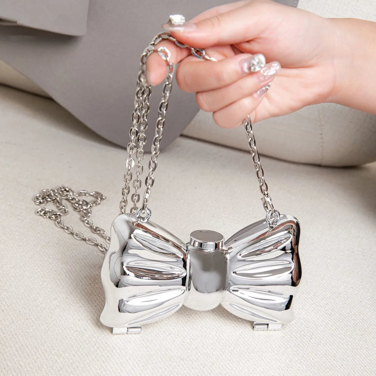 Golden Evening Round Clutch