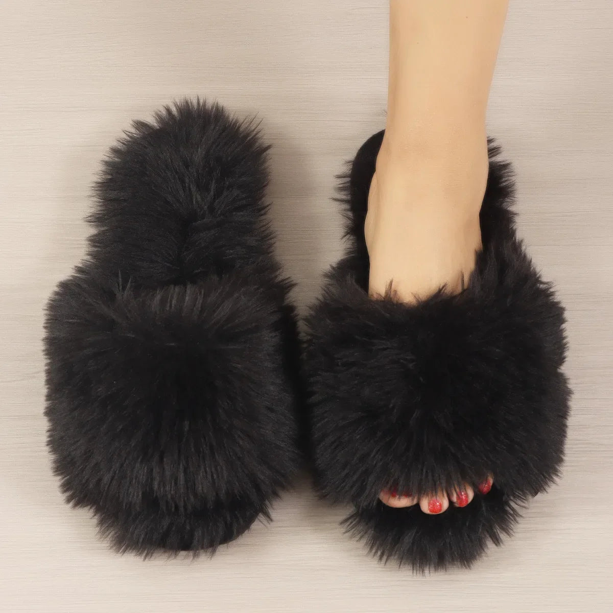 Faux Fur Winter Slippers