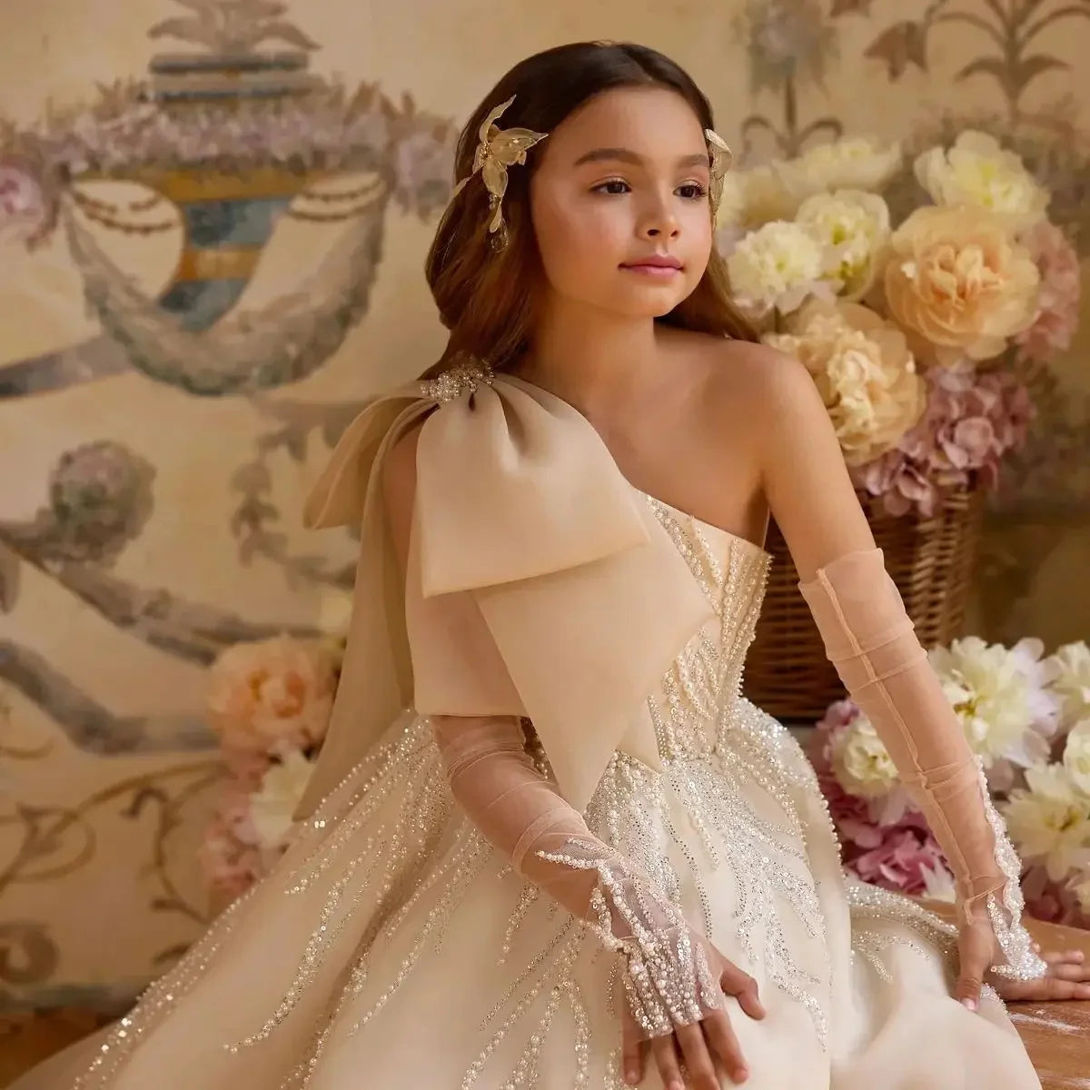 Tulle Ball Gown Flower Girl Dress