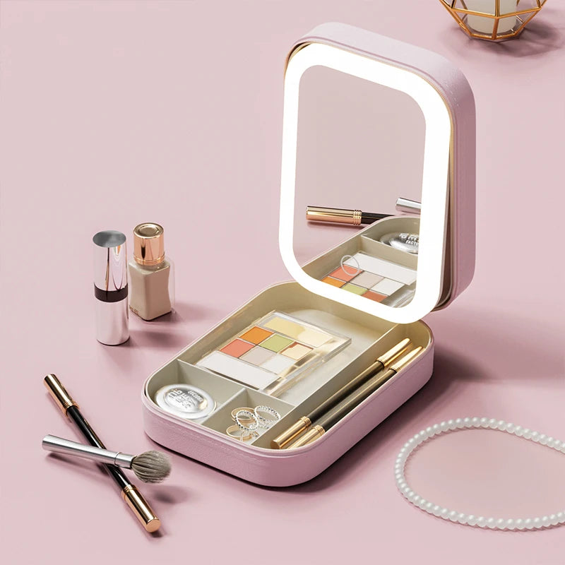 LED Three-Color Adjustable Makeup Mirror
