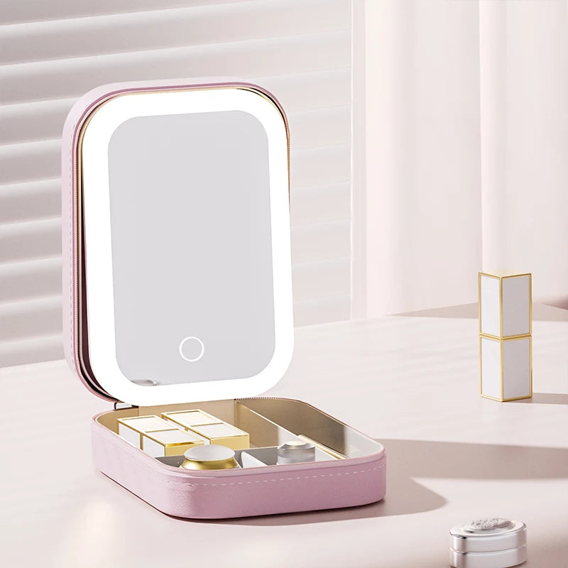 LED Three-Color Adjustable Makeup Mirror