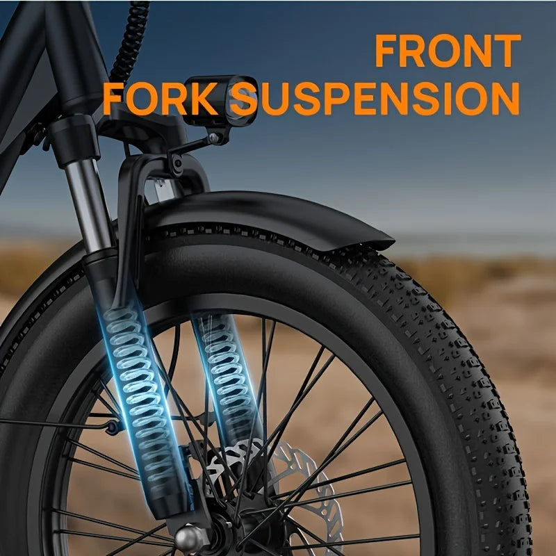 1000W E20 Electric Bike – 48V 13Ah Removable Battery