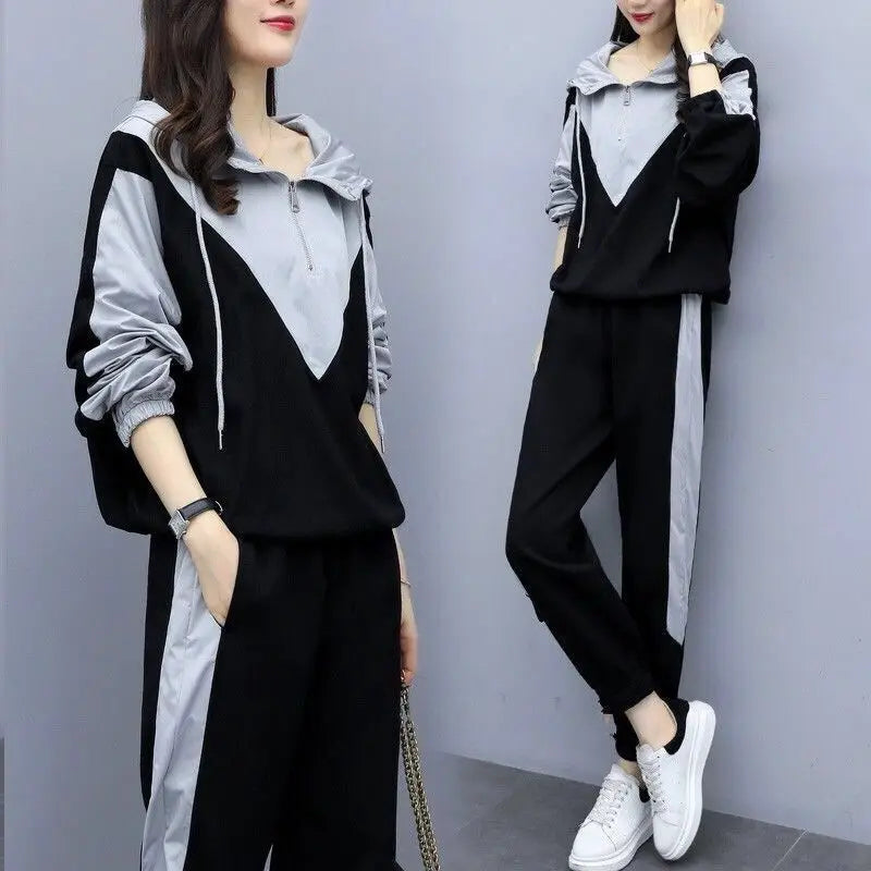 Women’s Zipper Tracksuit Set