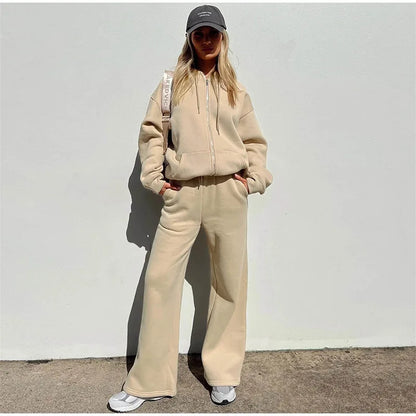 Women’s Zipper Tracksuit Set