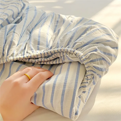 Striped Fitted Bed Sheet