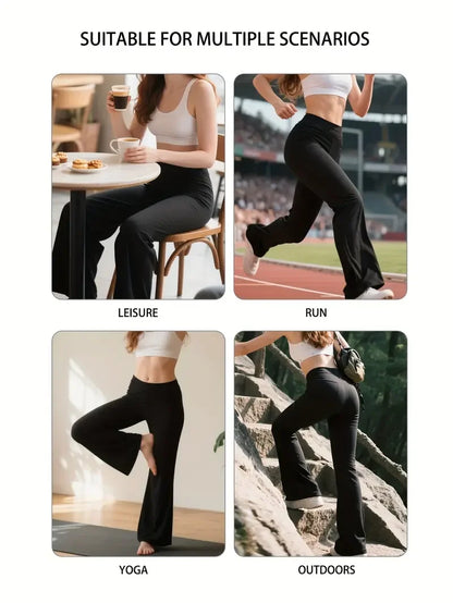 Flared High-Waist Lounge Pants
