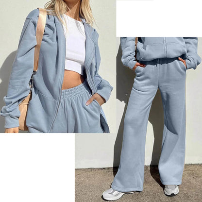 Women’s Zipper Tracksuit Set