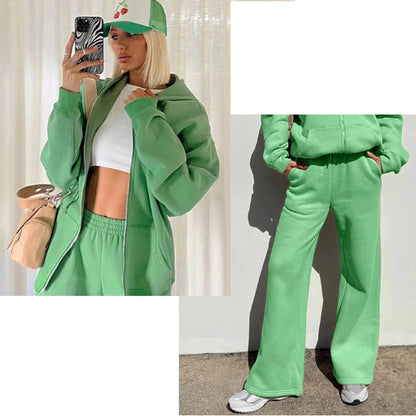 Women’s Zipper Tracksuit Set