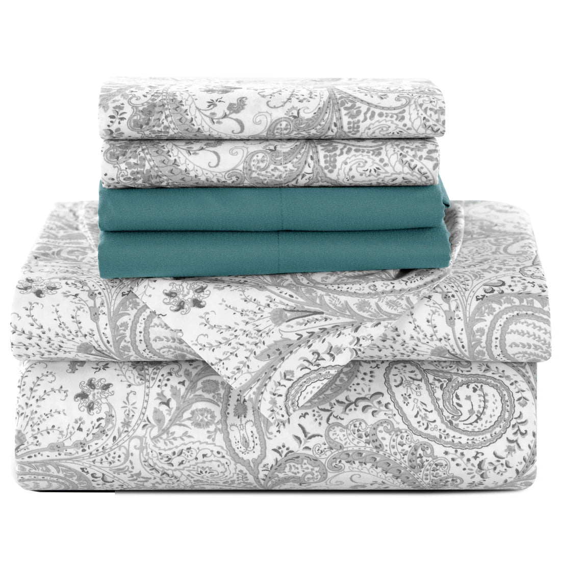 Lux Decor 6-Piece Paisley Sheet Set