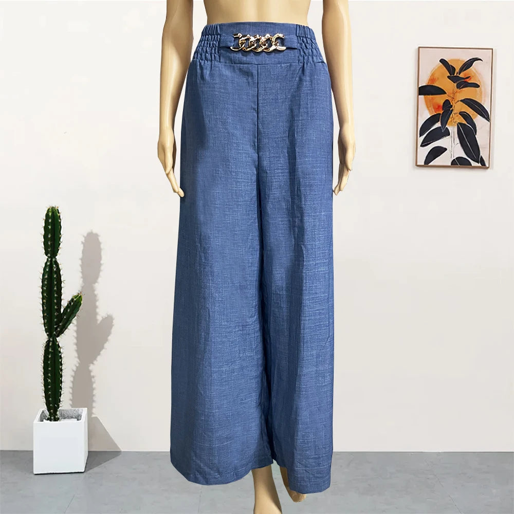 High Waist Wide Leg Pants – Elegant Summer Trousers