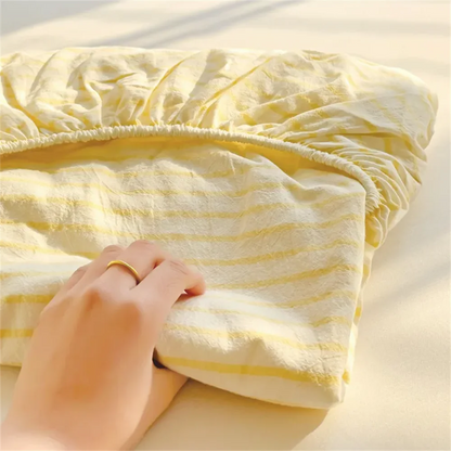 Striped Fitted Bed Sheet