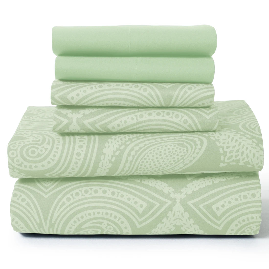 Lux Decor 6-Piece Paisley Sheet Set