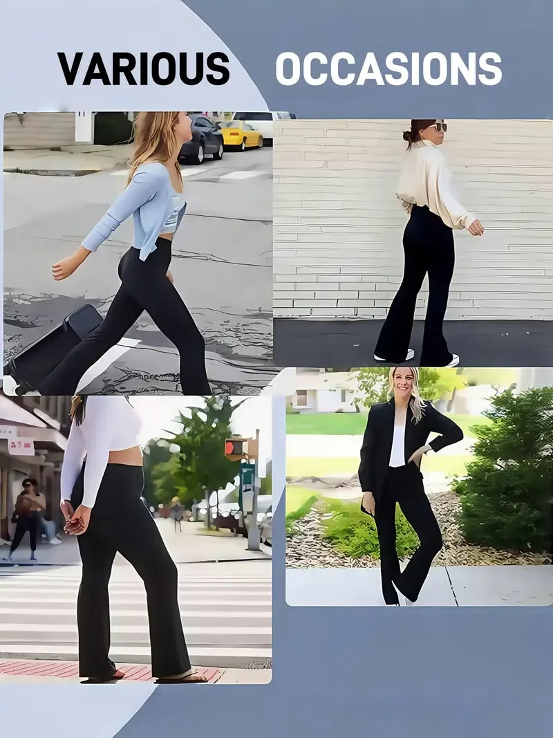 Flared High-Waist Lounge Pants