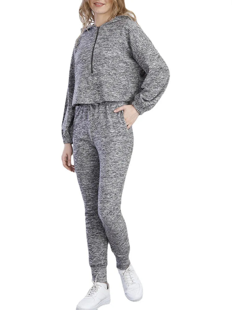Women’s Zipper Tracksuit Set
