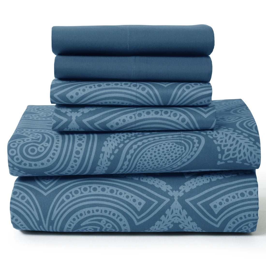 Lux Decor 6-Piece Paisley Sheet Set