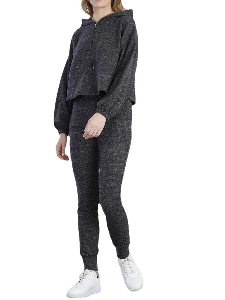 Women’s Zipper Tracksuit Set