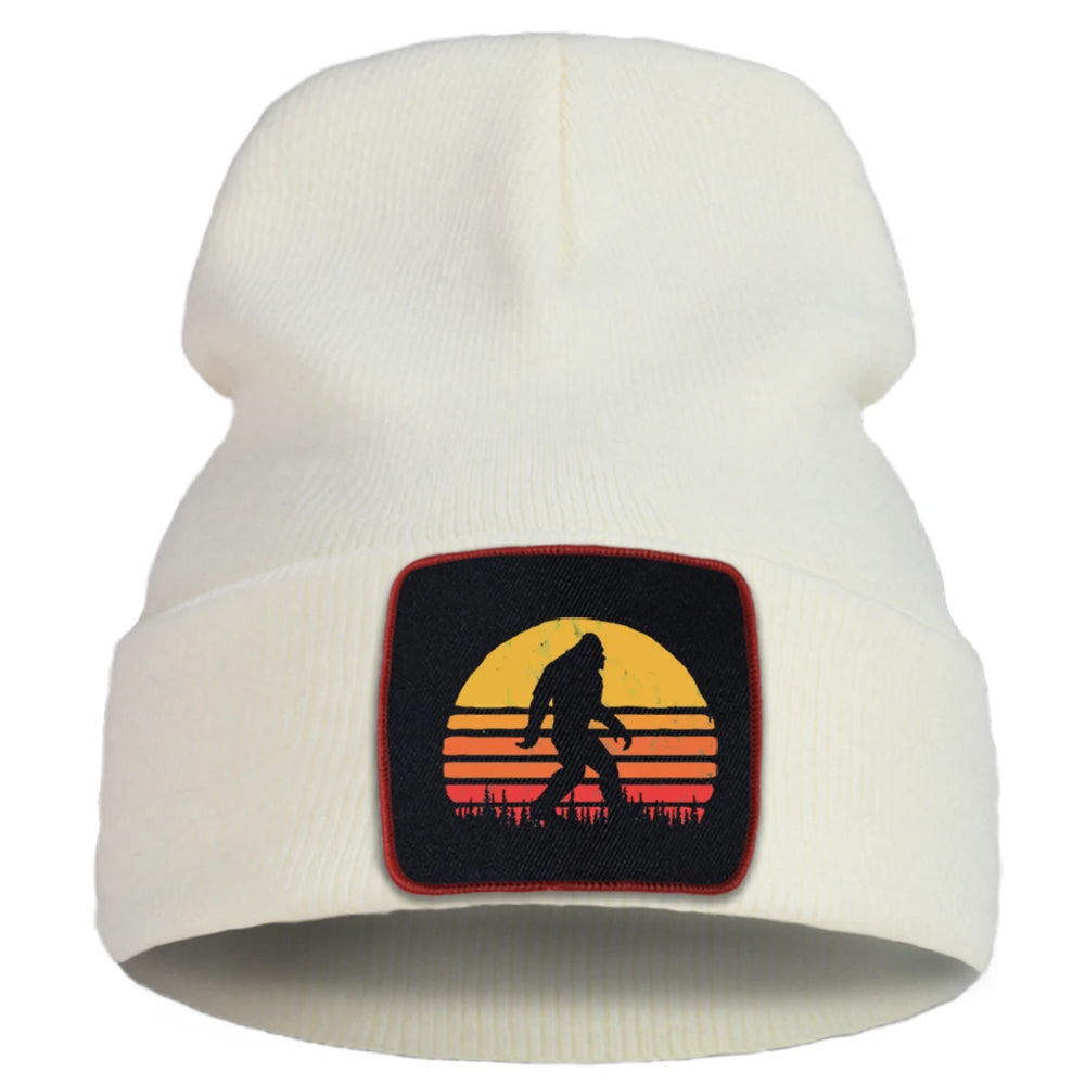 Bigfoot Cartoon Cotton Beanie