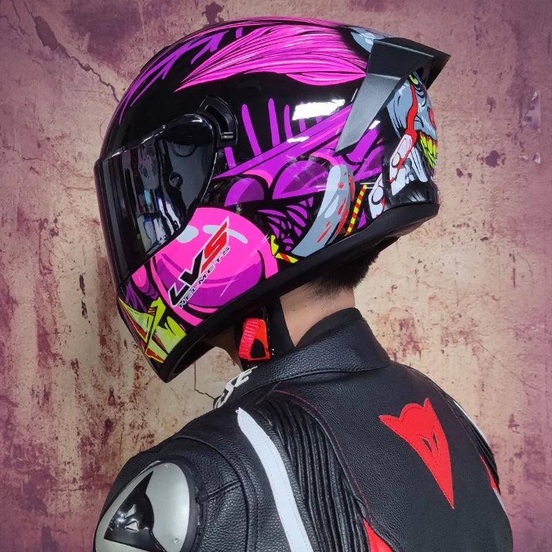 Double-Visor Full-Face Racing Helmet