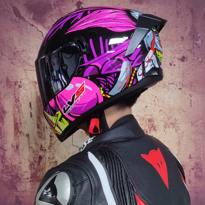 Double-Visor Full-Face Racing Helmet